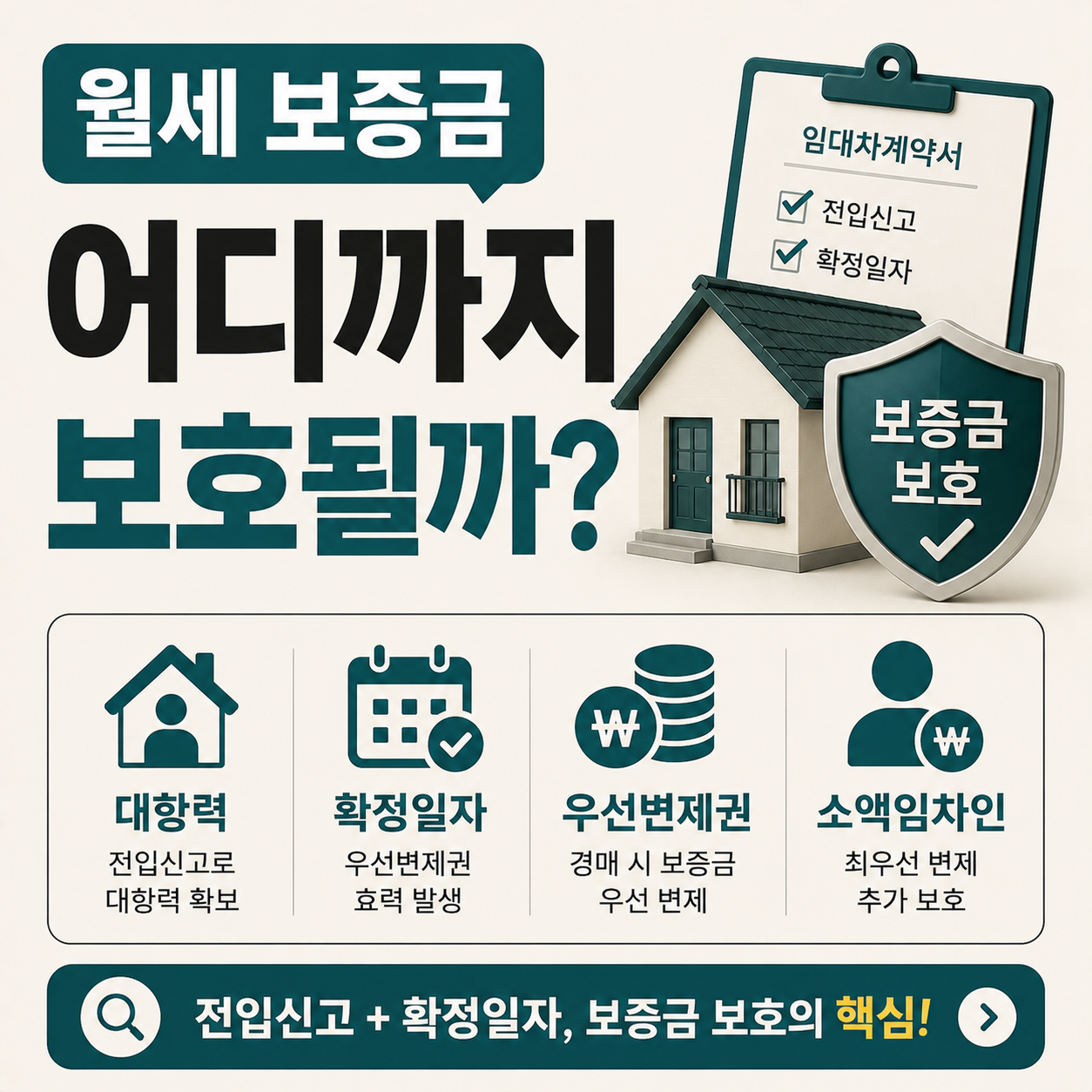 월세 보증금 보호 범위 안내 이미지