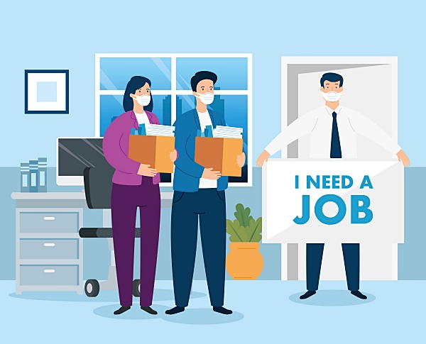 실업급여-신청-일러스트