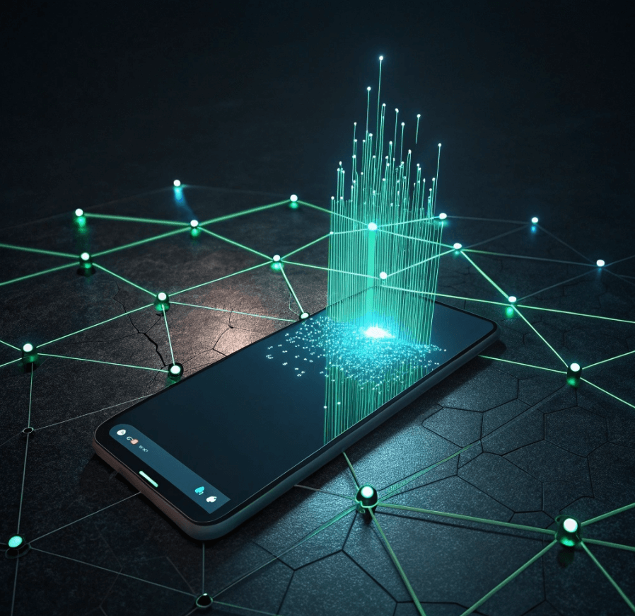 핸드폰해킹을연상시키는사진