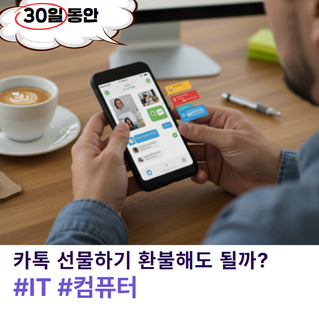카톡 선물하기 환불, 맘 편히 해도 될까? 상대방 알림 여부 궁금증