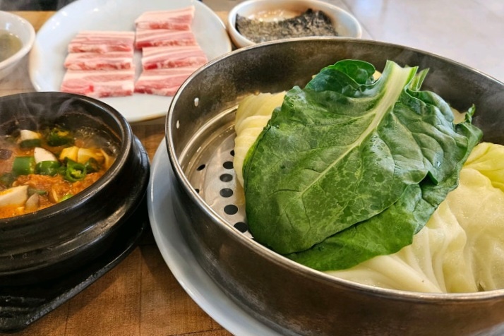 오늘N 13000원 삼겹살찜쌈밥 중랑구 맛집