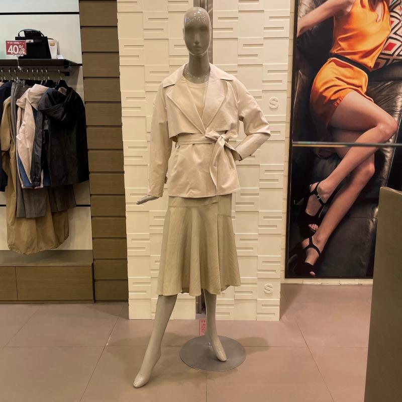 시슬리 벨티드 하프 트렌치코트 SACTA2211