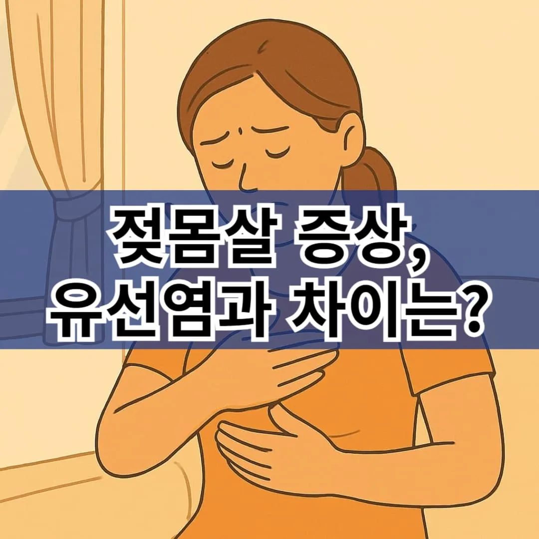모유 수유 중 가슴이 아프다면? 젖몸살과 유선염 차이까지 총정리