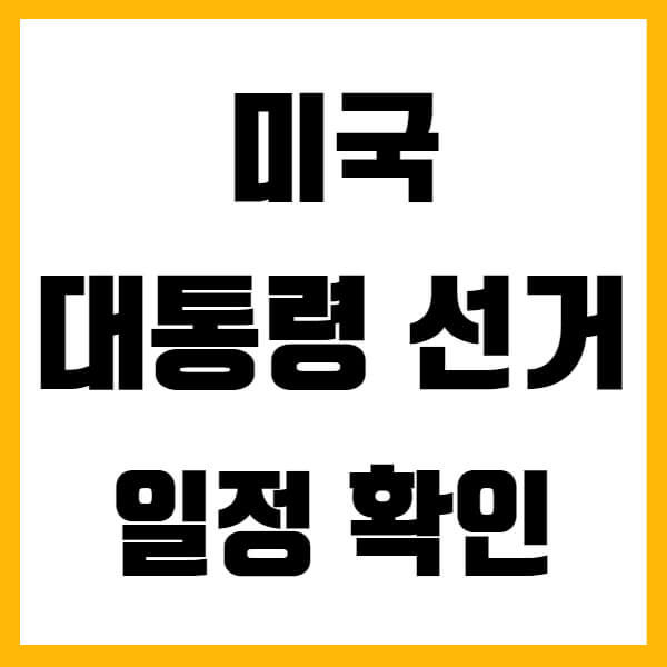 미국 대선 날짜