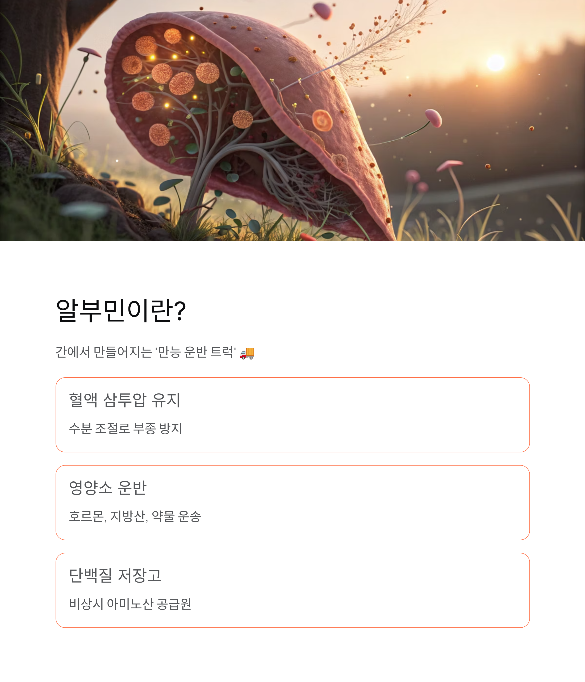 알부민이란?