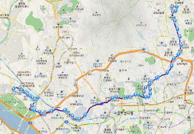 710번버스 노선도