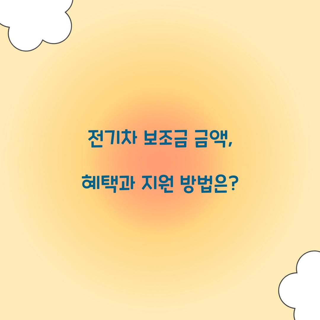 전기차 보조금 금액