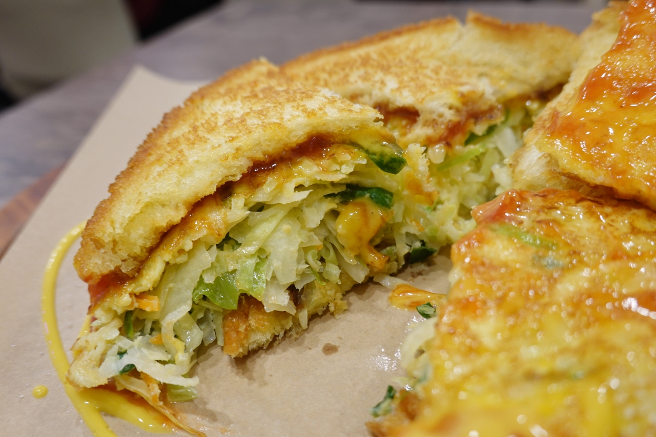 할머니토스트 단면