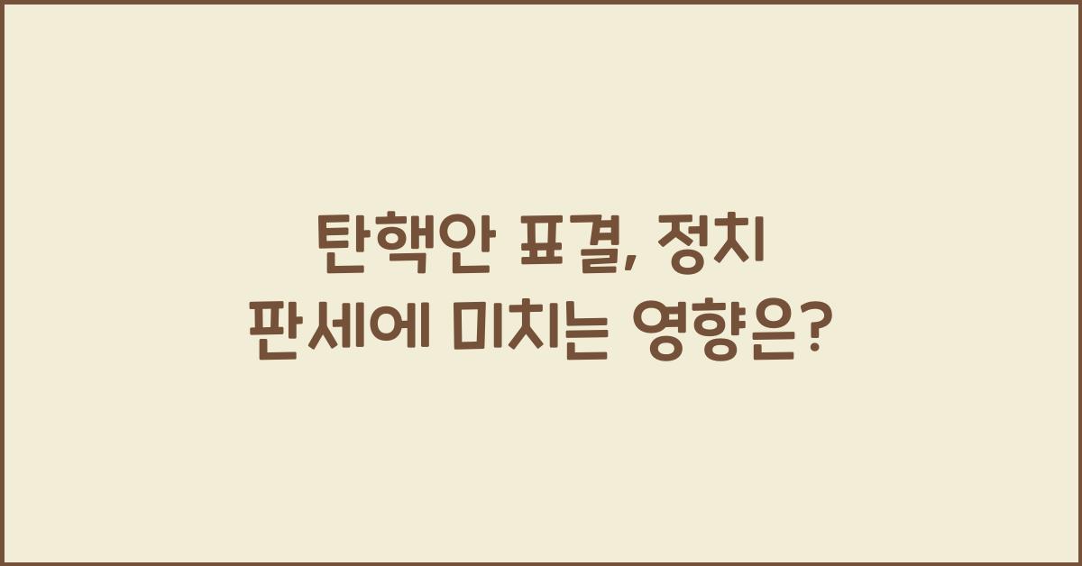탄핵안 표결