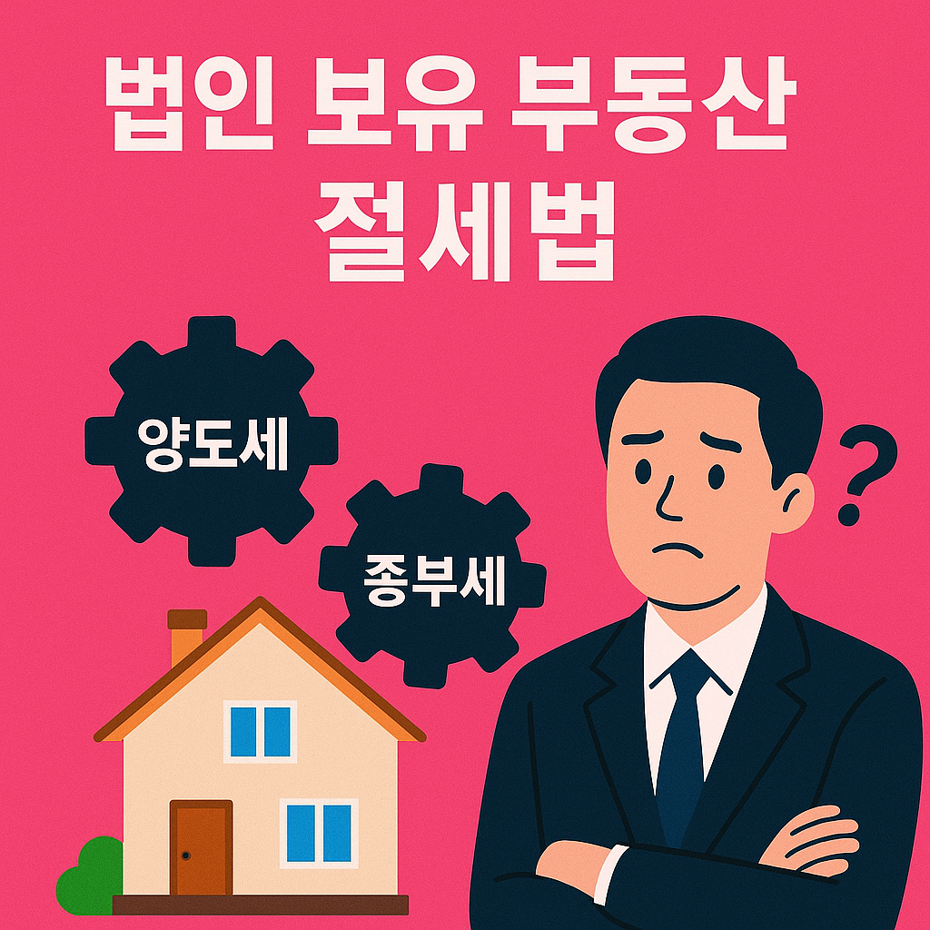 법인 보유 부동산 절세법｜양도세·종부세 이중 절감 전략