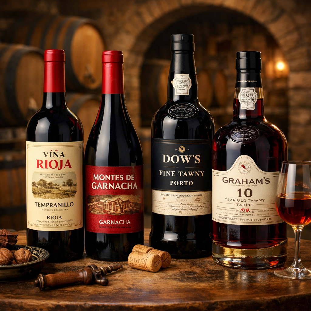 스페인 대표와인과 포르투갈 대표와인 사진