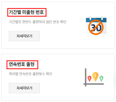 로또당첨번호 전체모음 기간별 미출현 번호