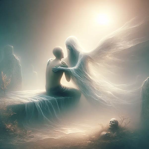 죽은 사람, 시체를 껴안거나 포옹하는 꿈 의미 해몽 풀이