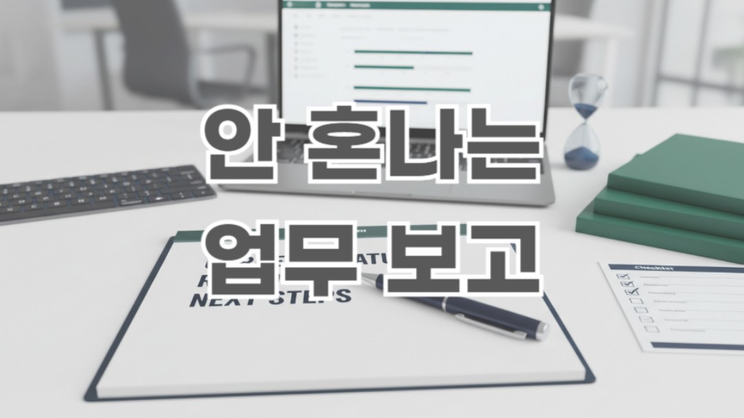 일이 늦어질 때 변명처럼 보이지 않는 기술.