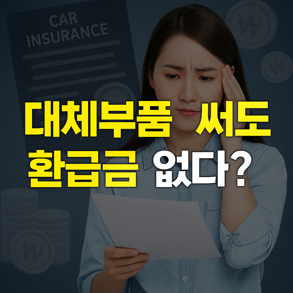 대체부품 사용 시 환급금이 발생할까
