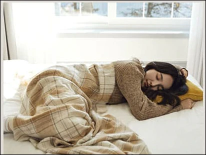일월 카본매트에서 편안한 잠