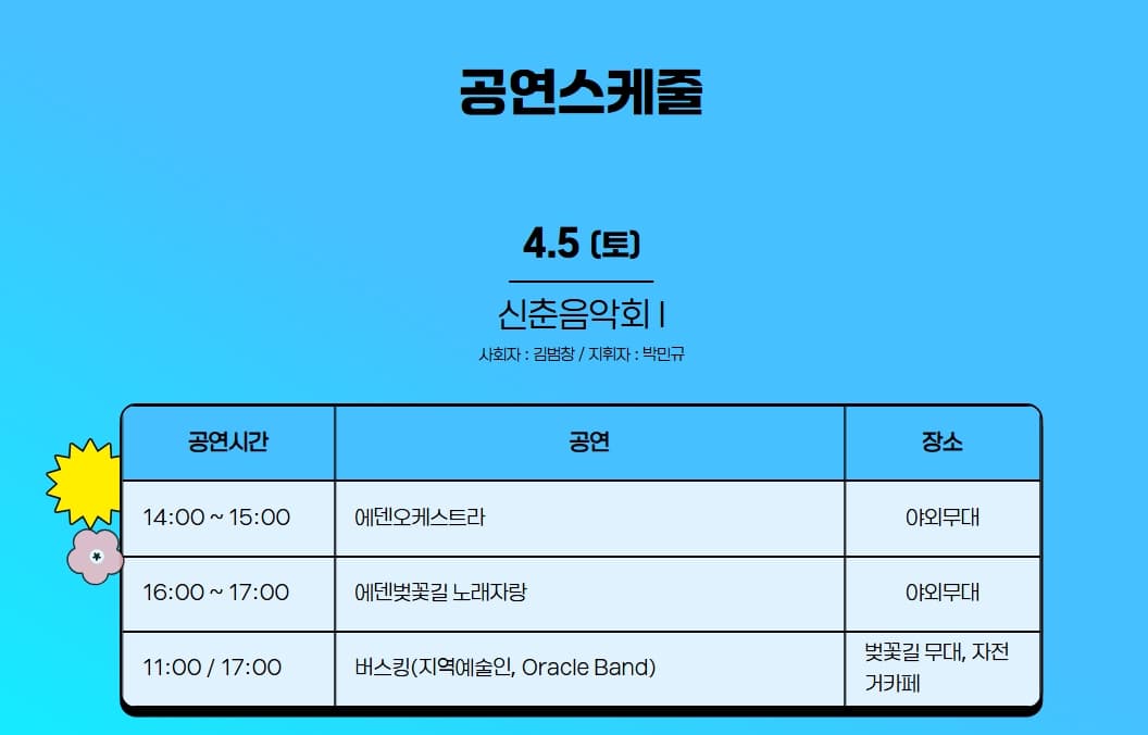 [지역 축제]가평 에덴벚꽃길 벚꽃축제❘축제 기간, 일정, 체험 행사, 먹거리, 포토존