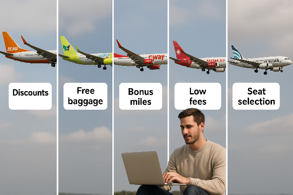 저비용항공-5개사-혜택-비교