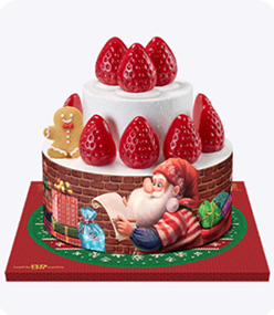 배스킨라비슨 크리스마스 아이스크림 케이크진저맨의 딸기 하우스 이미지 /출처: 배스킨라빈스 공식 홈페이지