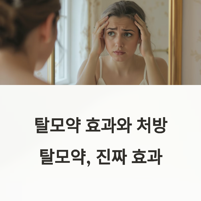 탈모약 효과와 처방