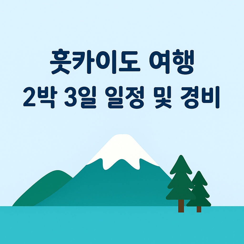 ❄️ [훗카이도 여행] 2박 3일 일정 및 경비 대공개