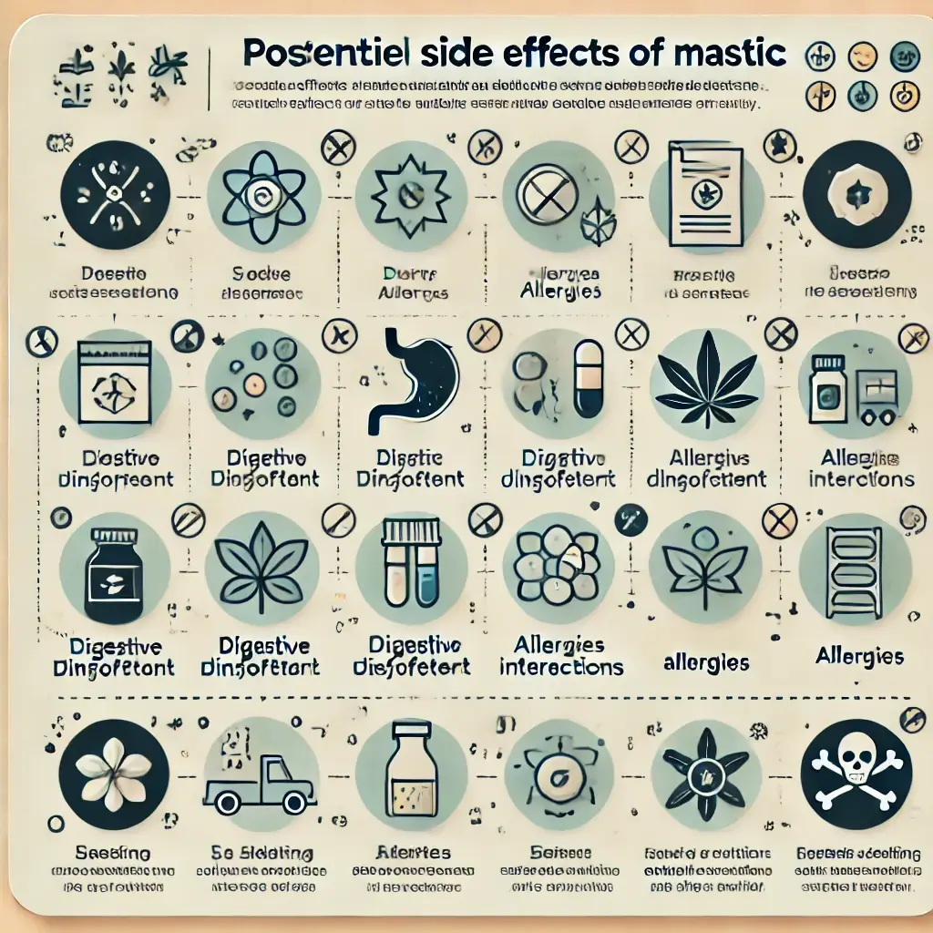 매스틱 섭취 시 주의해야 할 부작용