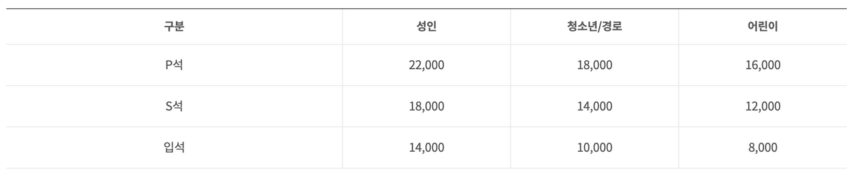 여수 빅오쇼 요금표