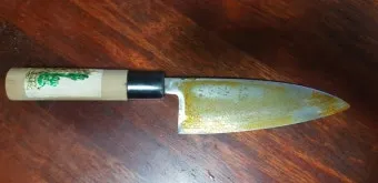 칼 녹 제거 식초 레몬 스펀지 오일코팅 유지법_6