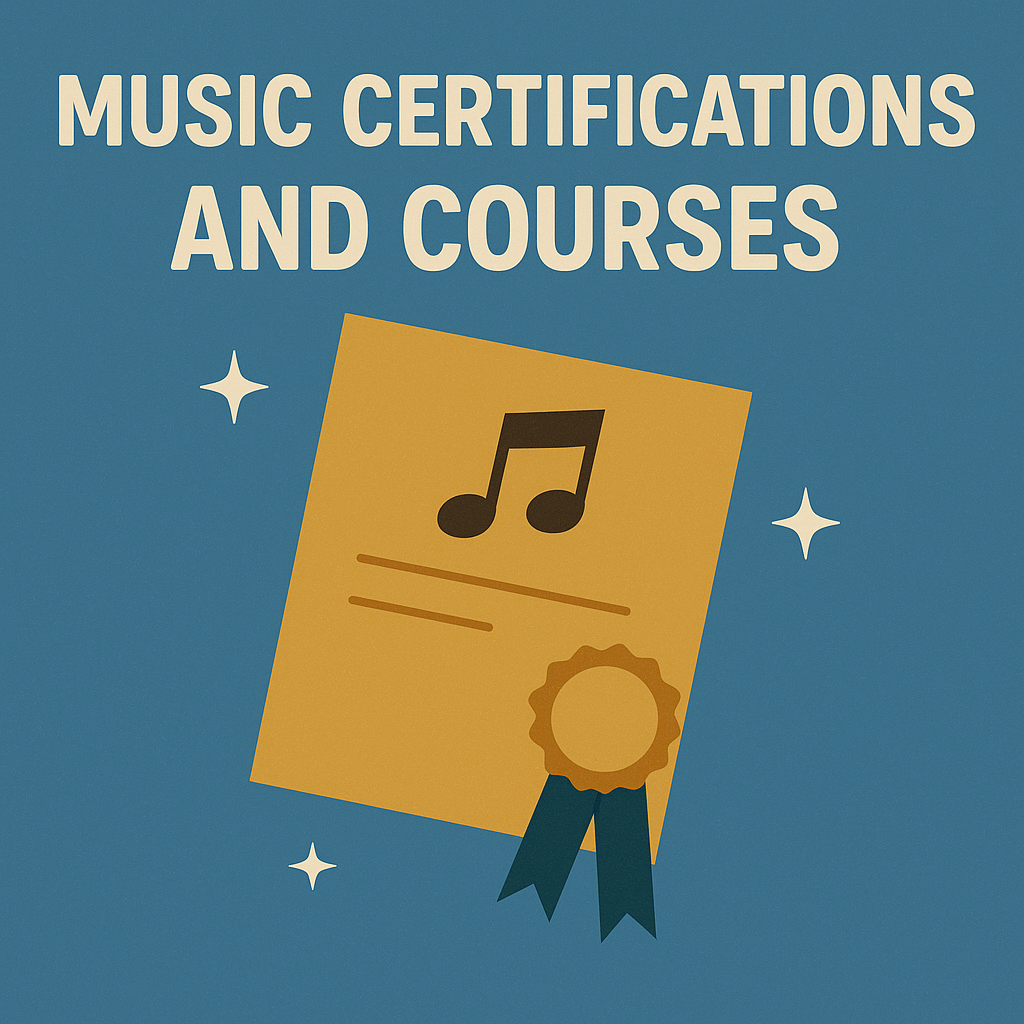 음악 관련 자격증과 교육 과정 사진