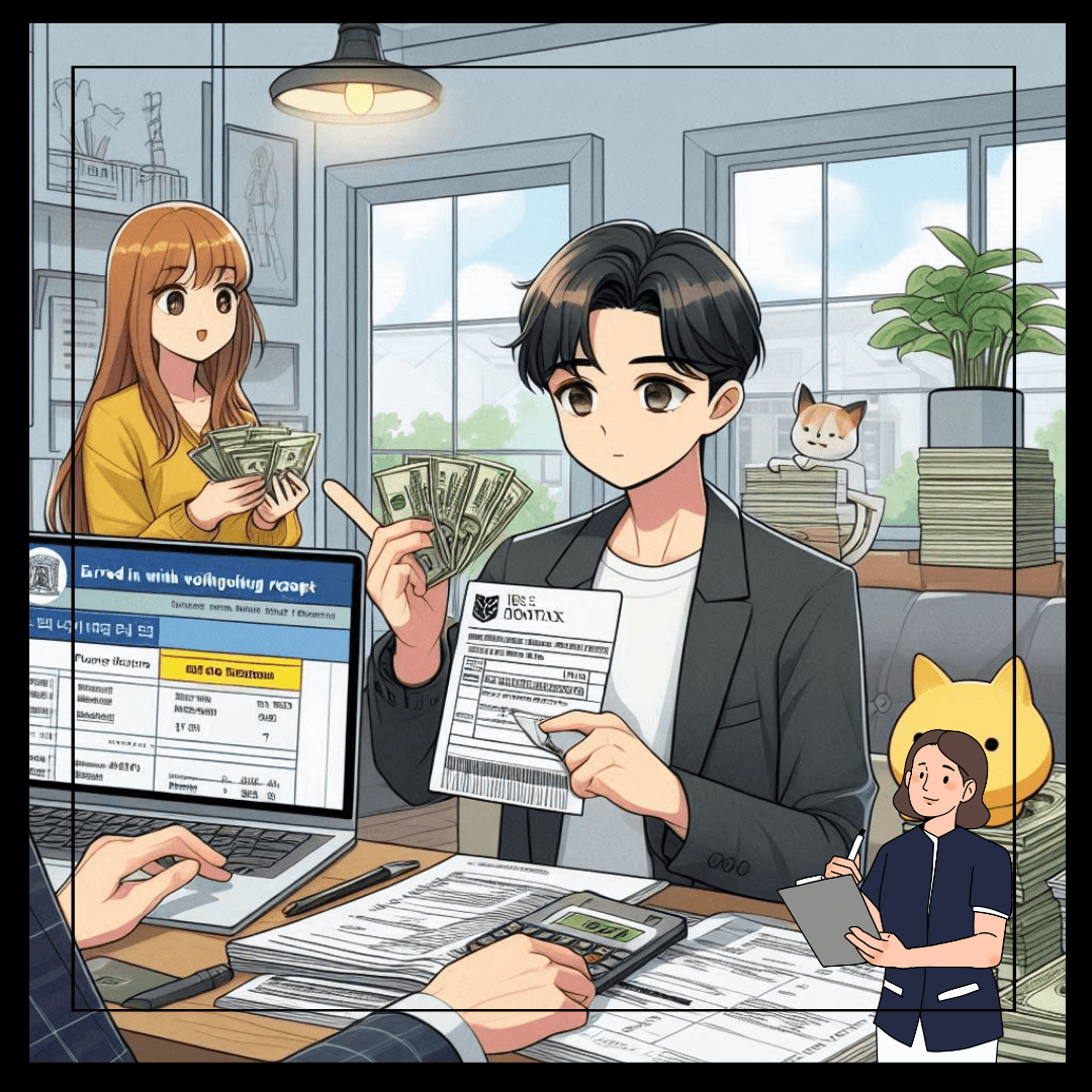 발급 후 영수증 관리 방법