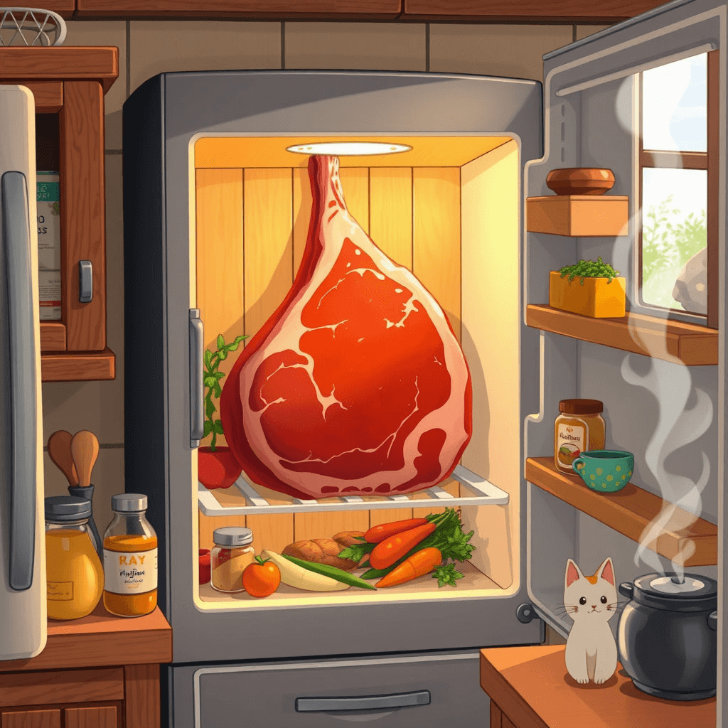 냉장고에 고기가 가득한 꿈 해몽