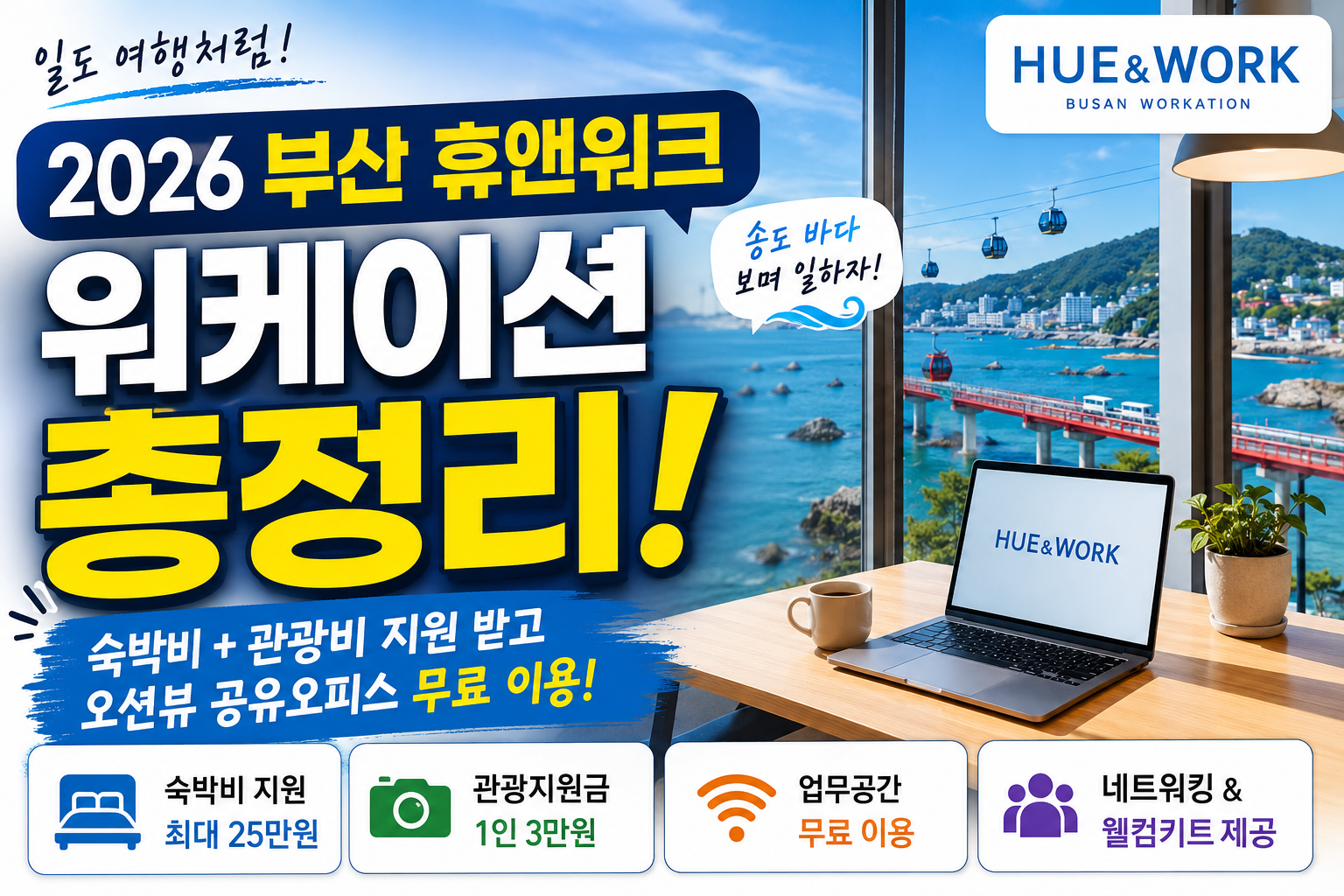 워케이션, 부산 , Workation, 디지털 노마드