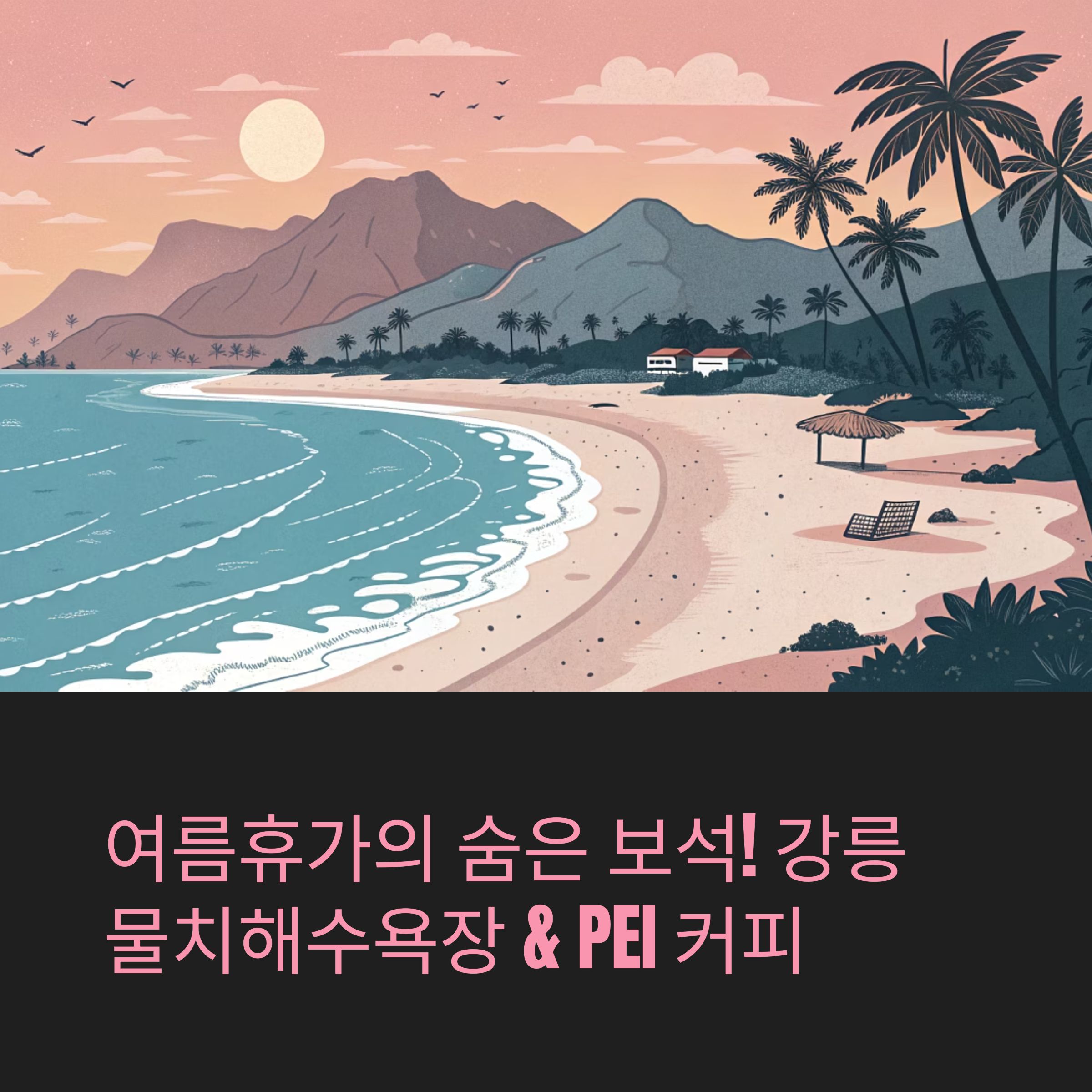 강릉물치해수욕장 PEI 커피