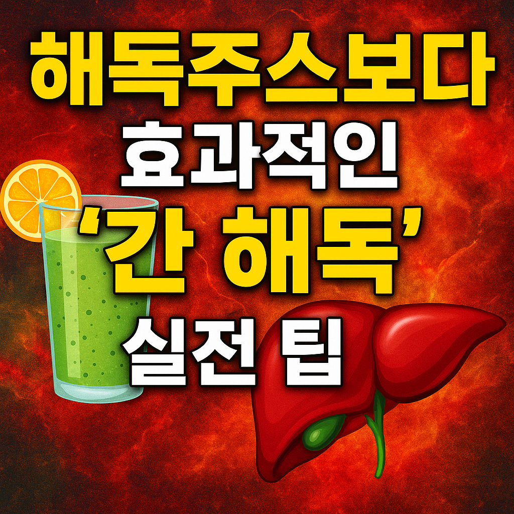 해독주스보다 효과적인 ‘간 해독’ 실전 팁