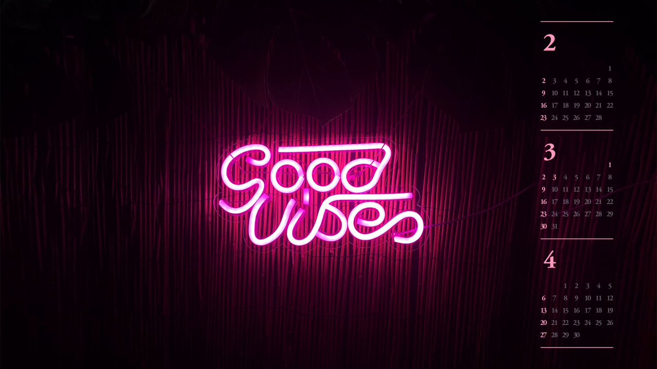 12 Good Vibes B - 2025년3월 노트북배경화면