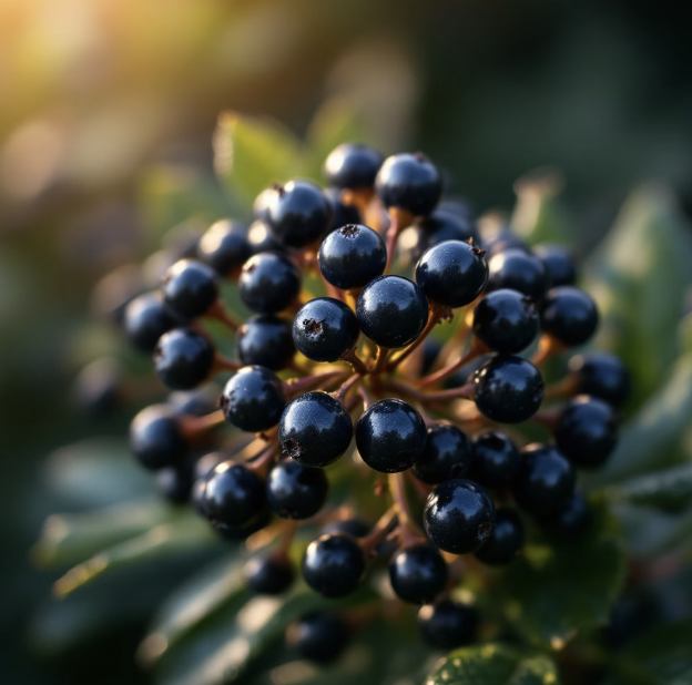 꽃이 지고 맺히는 검은 보석