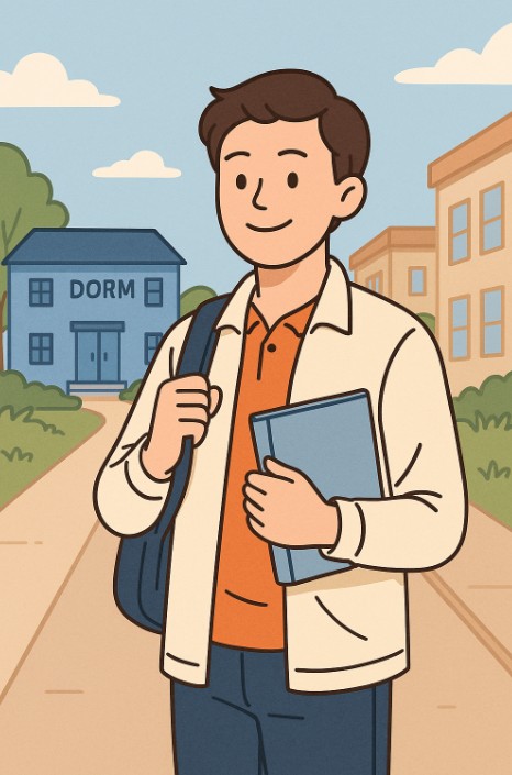 주거 안정 장학금 지원받은 대학생 이미지