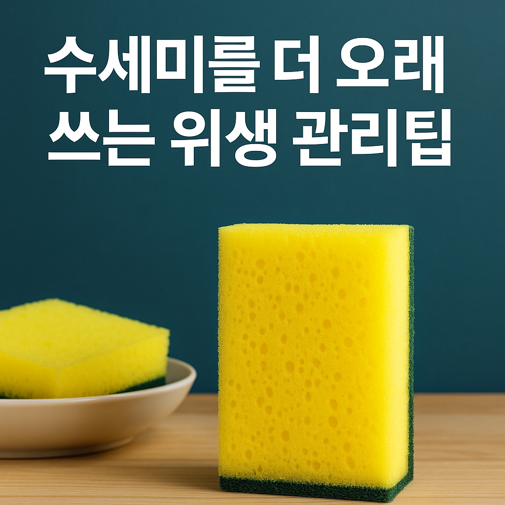 수세미를 더 오래 쓰는 위생 관리 팁