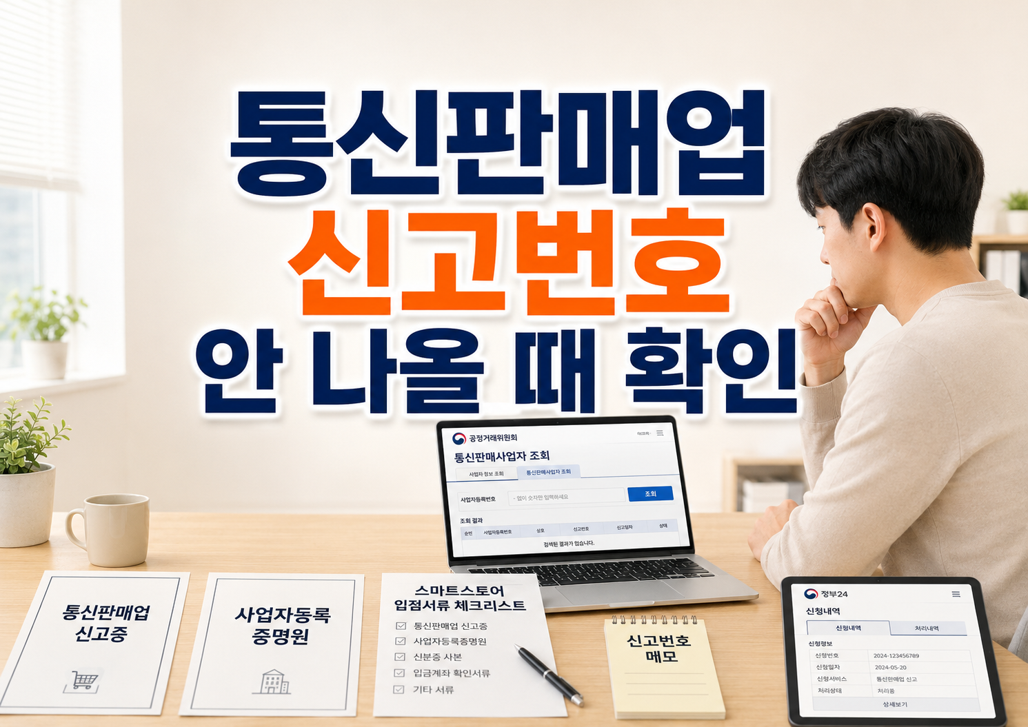 통신판매업 신고번호 조회 방법 공정위에서 안 나올 때 확인 순서