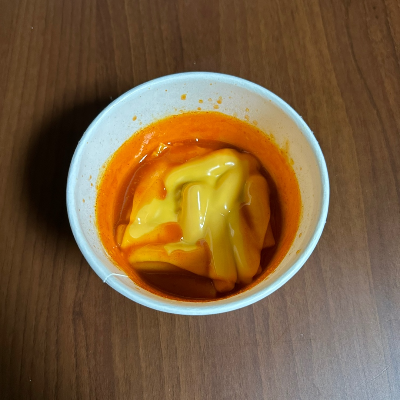 체다치즈를 추가한 곤약현미떡볶이 사진