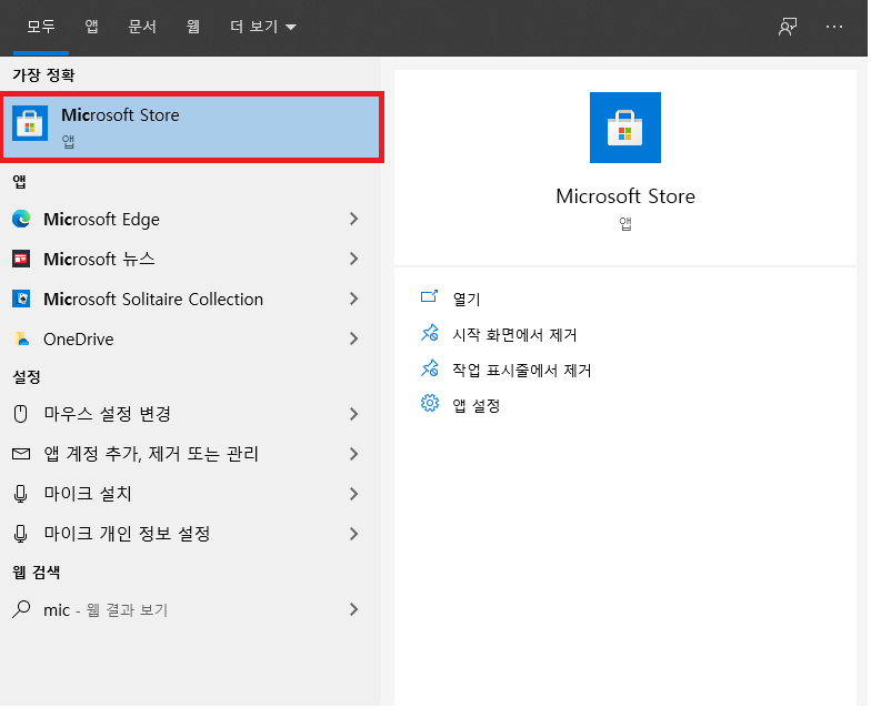 마이크로 소프트 스토어