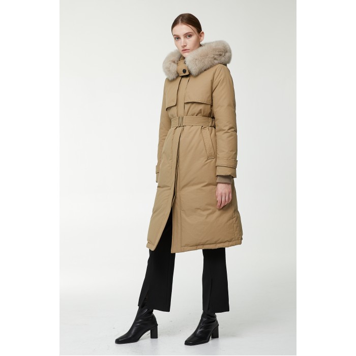 보브 22겨울 사파리 트렌치 롱 구스다운 점퍼 7152417035