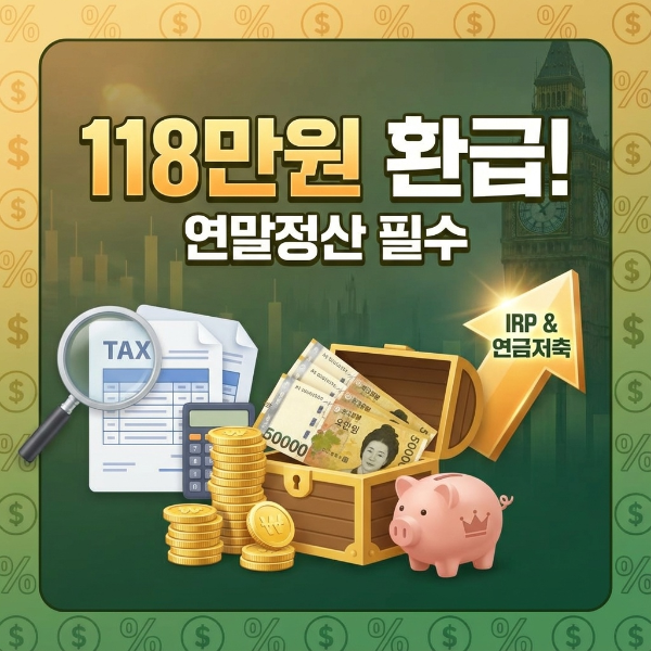 연금저축·IRP로 118만원 돌려받는 방법