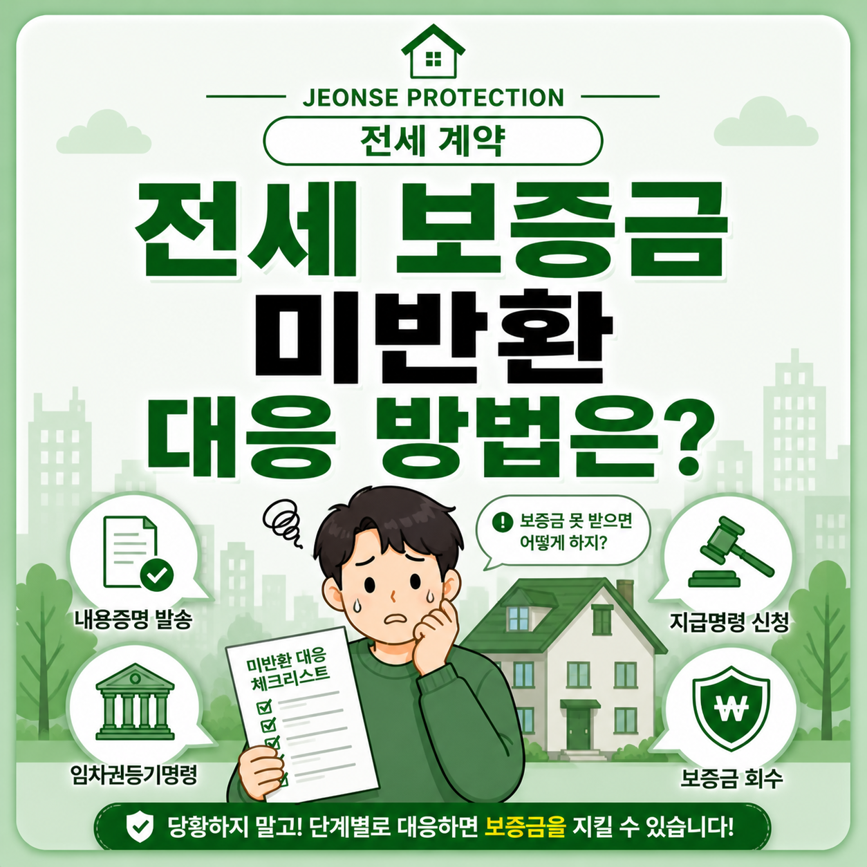 전세보증금 미반환 대응 순서 임차권등기명령 내용증명 보증보험 안내