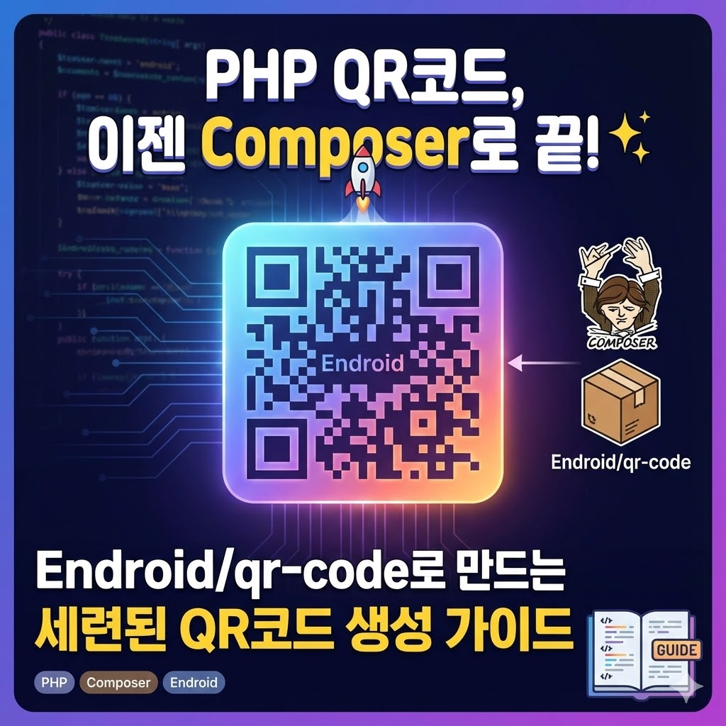 PHP QR코드, 이젠 Composer로 끝! Endroid/qr-code로 만드는 세련된 QR코드 생성 가이드