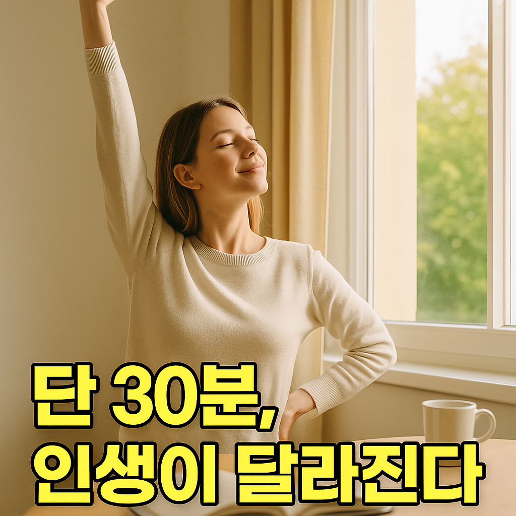아침에 일찍일어나면 정말 좋다