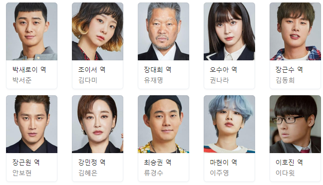 이태원 클라쓰 등장인물