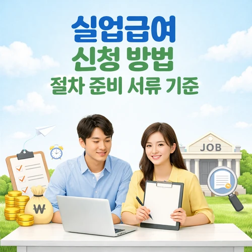 실업급여 신청 방법 절차 준비 서류 기준