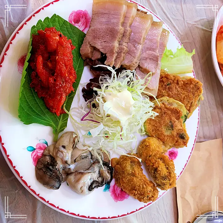 속초 가게 굴보쌈 생굴회무침 굴국밥 굴전 굴튀김 뭉쳐야 즐겁다 아빠들의 슬램덩크 맛집 추천