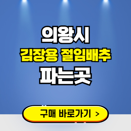의왕시 절임배추 사전예약 구입하는곳 ❘ 김장배추 파는곳 가격보기